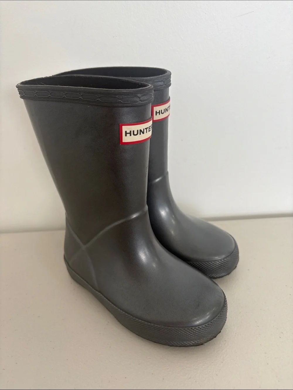 Hunter Kids Black Waterproof Rain Boots